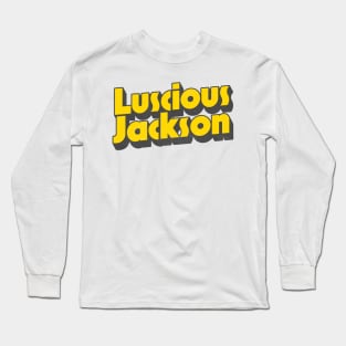 Luscious Jackson // 90s Style Fan Design Long Sleeve T-Shirt